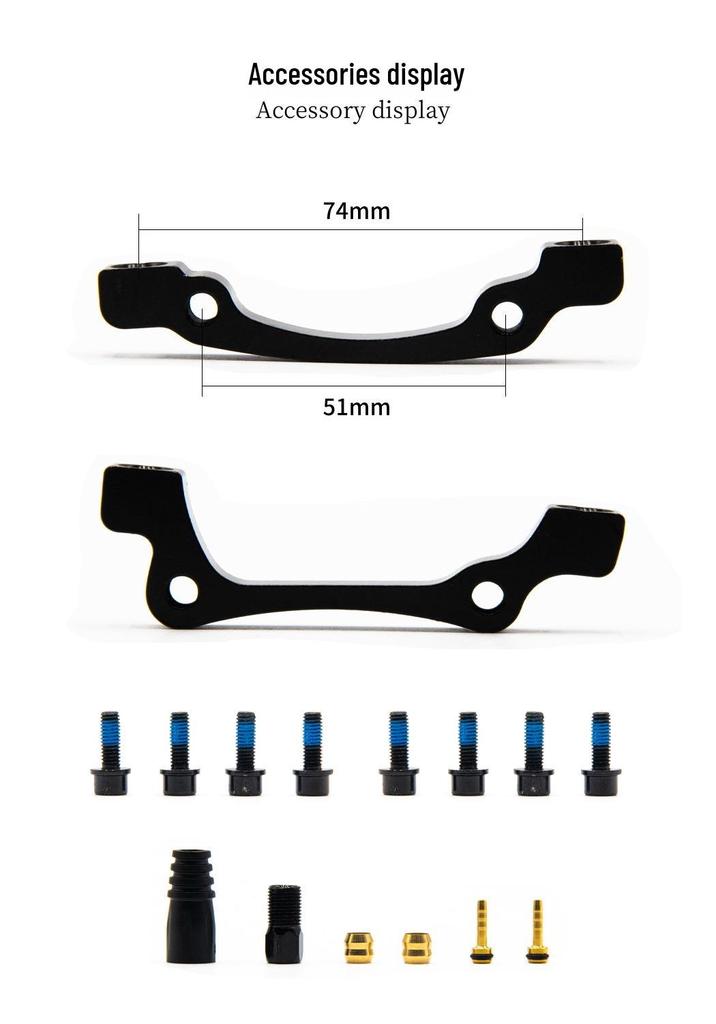 Freno a Disco Idraulico a Quattro Pistoni in Alluminio CNC EVOSID per Mountain Bike (DH/XC)