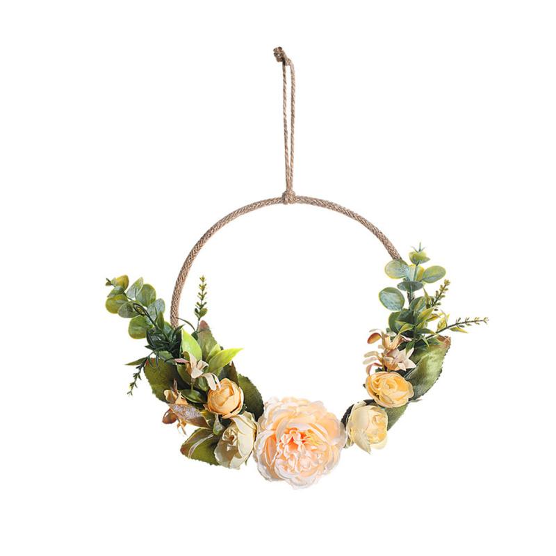 Artificial Hanging Garland Simulation Rose Peony Fake Flower For Home Living Room Bedroom Wall