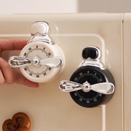 Yousheng Magnetic Mechanical Kitchen Timer Battery-Free Retro Alarm Clock Cooking Baking Learning Countdown Tool