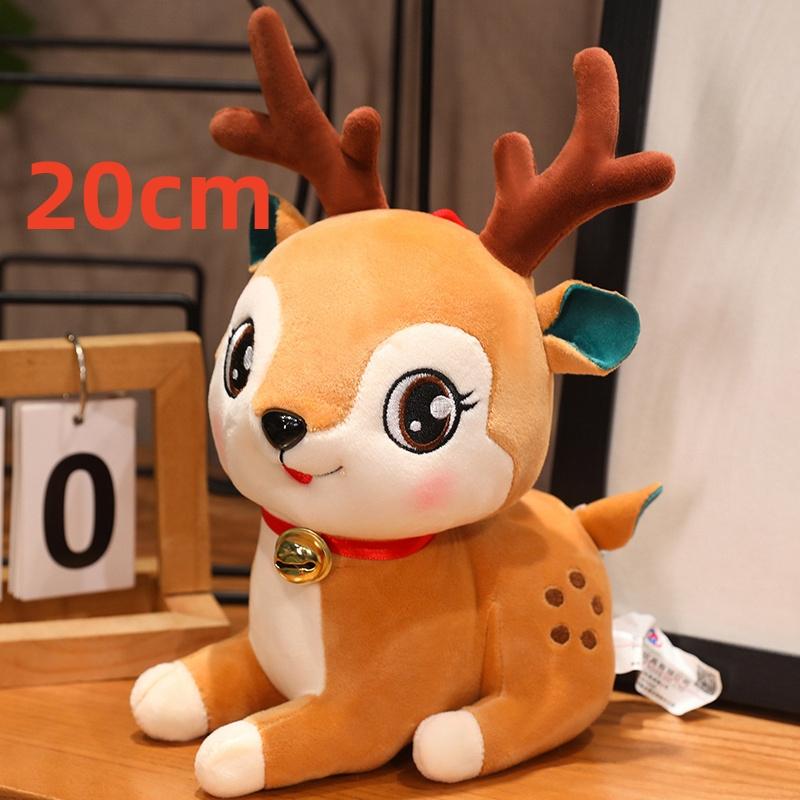Cartoon Christmas Series Plush Doll Pillow Christmas Tree Elk Deer Santa Claus Plush Toy Home Holiday Decoration