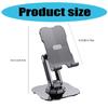 Cellphone Dock Foldable Tabletop Phone Support Cradle Holder Angle Height Adjustable Phone Tablet Stand Rotating Bracket