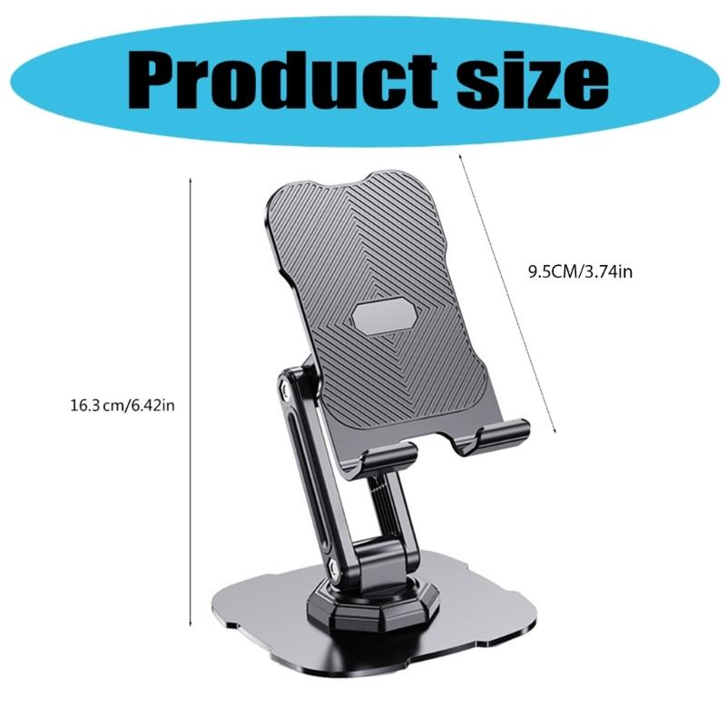Cellphone Dock Foldable Tabletop Phone Support Cradle Holder Angle Height Adjustable Phone Tablet Stand Rotating Bracket
