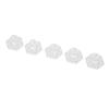 5pcs Aquarium Acrylic Coral Holder Transparent Hex Shape Safe Coral Frag Rack for Aquarium Fish