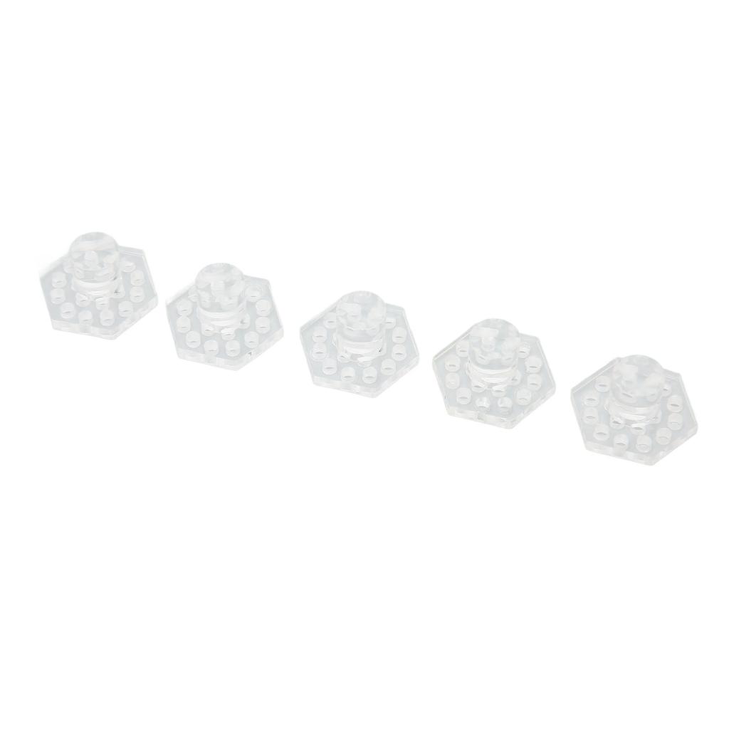 5pcs Aquarium Acrylic Coral Holder Transparent Hex Shape Safe Coral Frag Rack for Aquarium Fish
