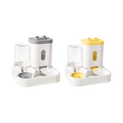 2 In 1 Automatic Pet Waterer Feeding Station Automatic Dog Cat Feeder Dispenser for Dogs Rabbits Medium Pet Small Animals Puppy