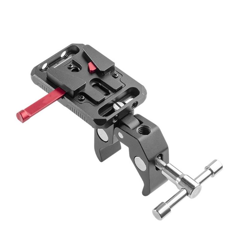 V Mount Battery Plate Rod Clamps V Lock Mount Battery Baseplate Adapter for Camera Power Supply Photography Accessories