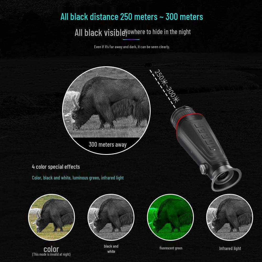 New 4K HD Tactical Infrared Night Vision Monocular with 8x Zoom