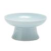 High-legged Tray Ceramic Fruit Tray Chinese Style Refreshment Dining Plate Dim Sum Dish Engagement Table Pastry Plate Fruit Tray Snack Plate Tray