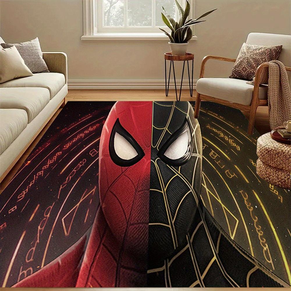 1pz Tappeto Area Tappeto Spider-man, Camera da Letto e Sala Giochi Durevole, Resistente alle Macchie e Facile da Pulire, Soggiorno