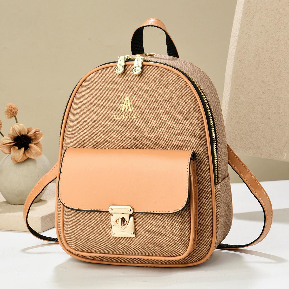 Новые модные женские сумки дизайнерские рюкзаки из ПУ кожи большая вместимость дорожная школьная сумка светло-оранжевый