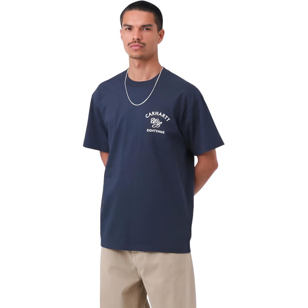 Carhartt WIP SS26 S/S Eightynine T-Shirt Loose Fit Back Logo Letter Casual Crew Neck Short Sleeve T-Shirt Unisex T-Shirt I036205-VQ-XX