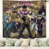 Jojos Bizarre Adventure Wall Tapestry Aesthetic Wall Hanging Printed Fabric Blanket Decorative Tapestries For Bedroom Living Room Home Decor