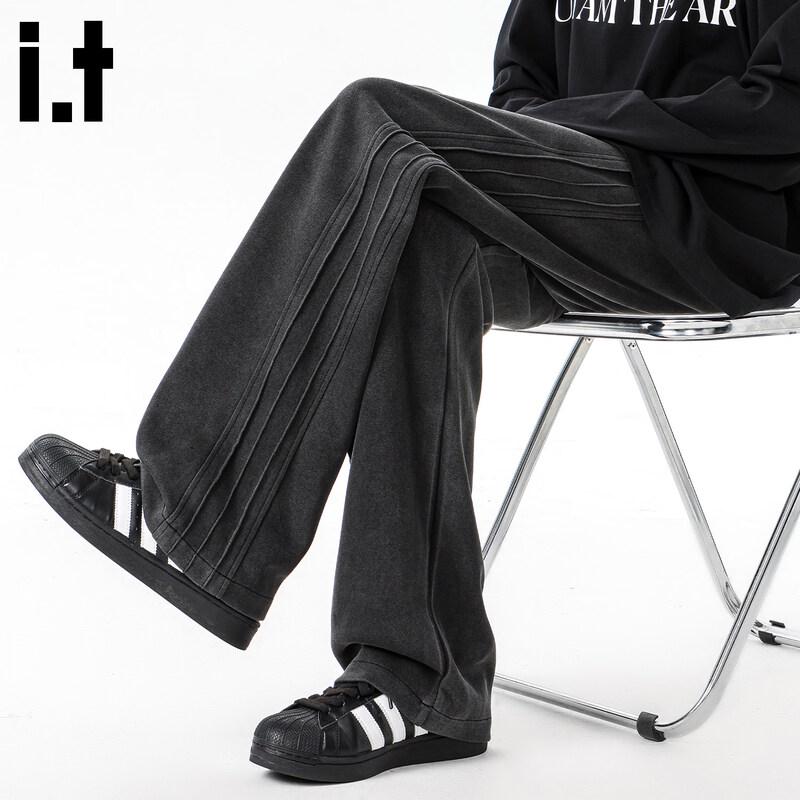 CHOCOOLATEit Men s Striped Straight Leg Sweatpants 3XL