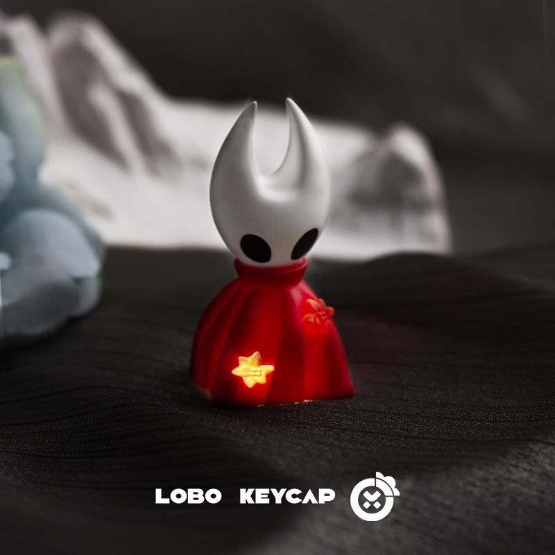 Hollow Knight And Hornet Creative Light-Transmitting Design Mechanical Keyboard Keycaps Esc Decorative Resin Material Fun Gifts