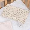 Breathable Cotton Minky Gauze Flat Pillow for Newborns - Universal, Sweat-Absorbent, Four Seasons Style