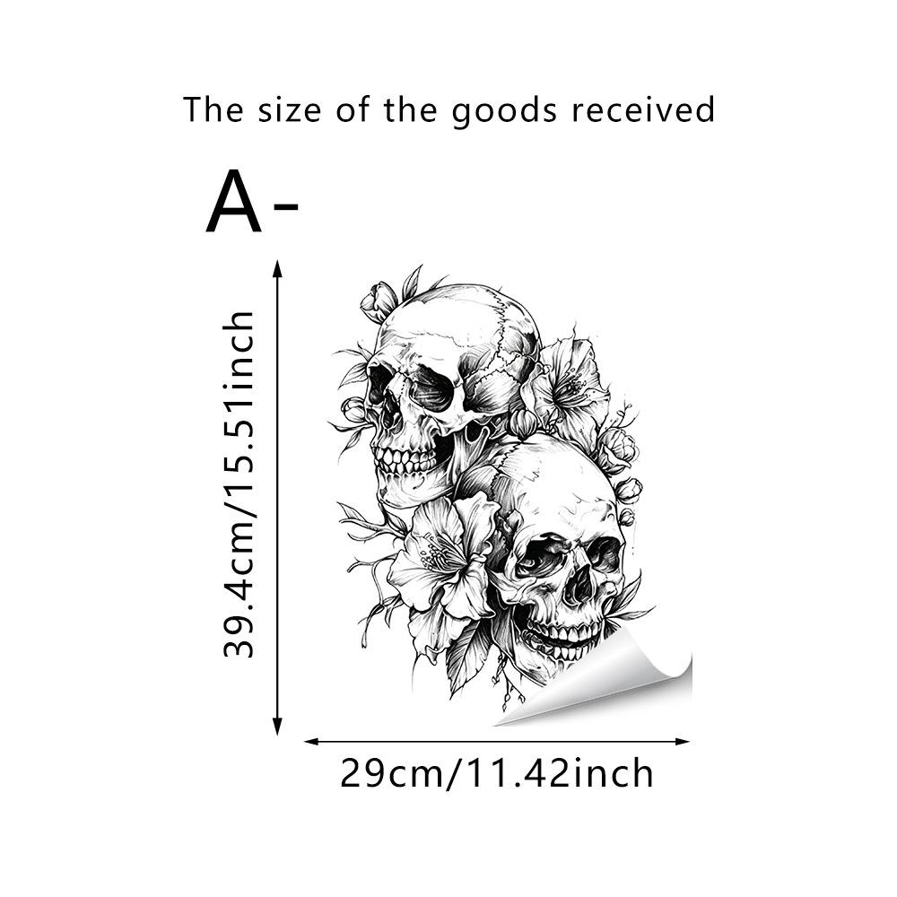 Halloween 3D Wall Breaking Mummy Witch Wall Sticker Self Adhesive Horror Decor