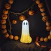 1/3Pcs Colorful Ghost Ornament with Pumpkin Decor Resin Desktop Decoration Halloween Props Whimsical Figurines