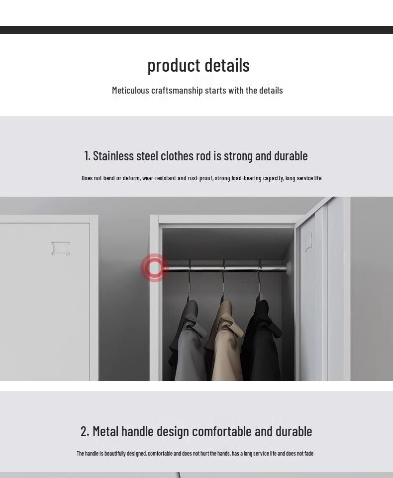 Single Door Steel Locker Cabinet for Employee or Dormitory Use