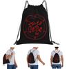 Beleth - Goetia (red) Backpacks Fashion Drawstring Bundle Pocket Sundries Bag Book Bags for Travel Students