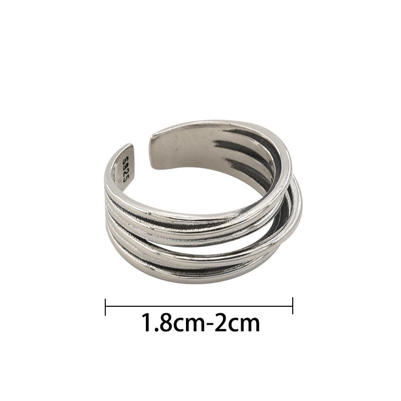 copper Cross Wound Ring Ideal For Women Geometry Simple Vintage Hollow Out Jewellery Party Gift Dropshipping High Quality