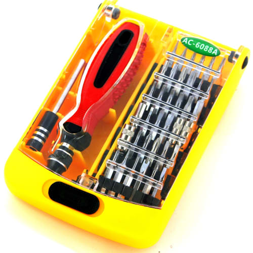 

AC6088A 38-in-1 Specialty Screwdriver Set, Includes Socket Wrenches, Torx, Hexalobular, Y-Shaped, Triangle Screws, Pentagonal, Pentalobe, Phillips, Fl