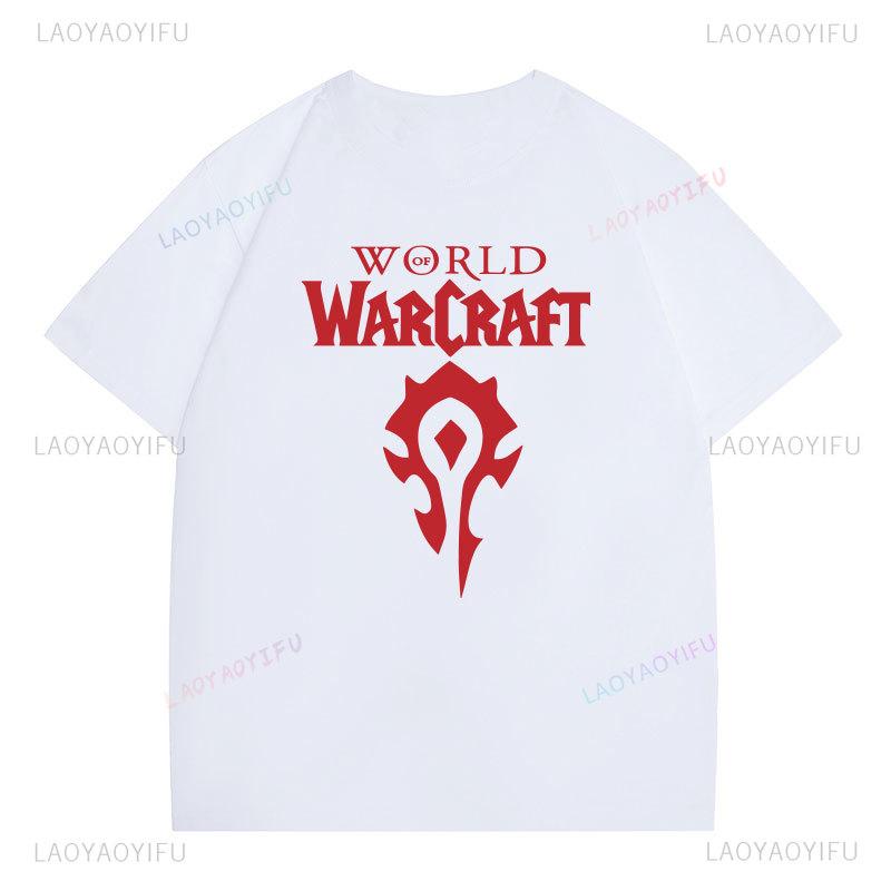 

Gamer Clothes World of Warcraft T Shirt Women Top Murloc Park Cotton Shirts Polyester Material Cheap Unisex Shirt ONeck Streetwear 4XL