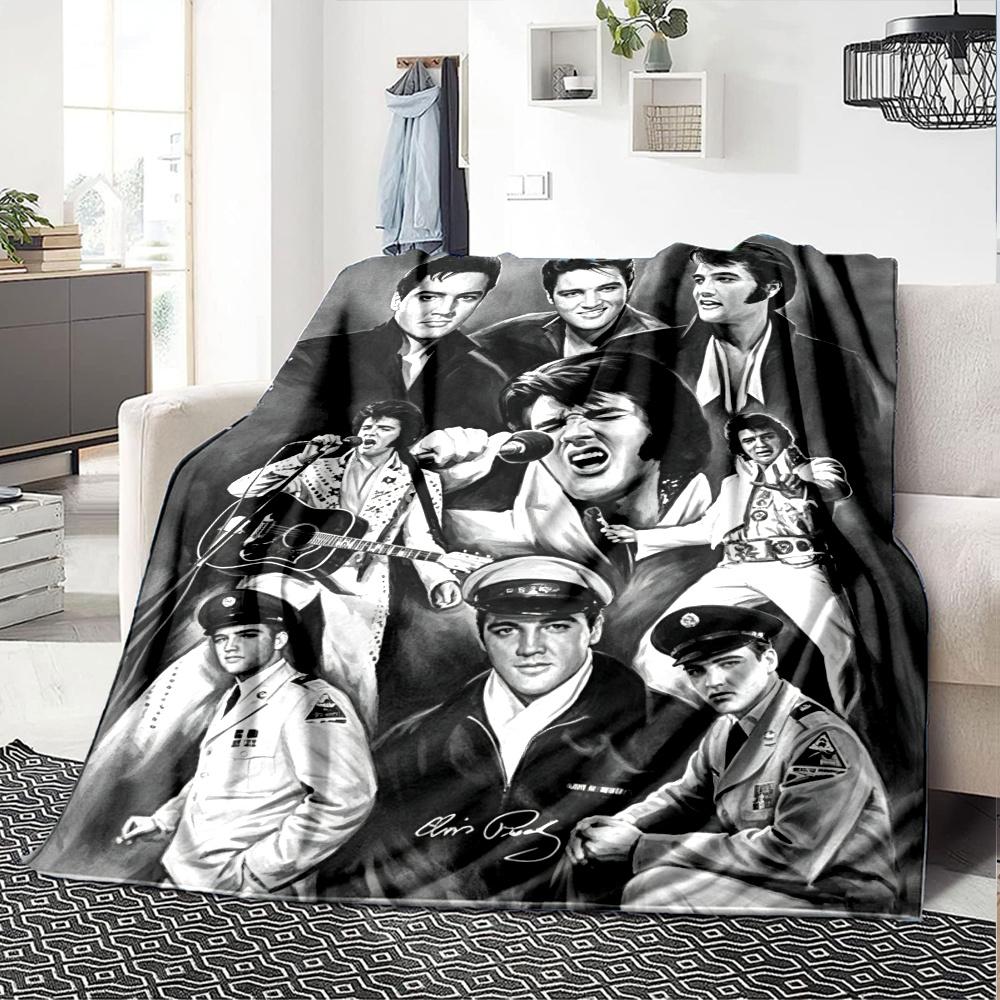 Elvis Presley Blanket Warmthful Decor Suitable For Office Couch Office Chair Allseason Use Stylish Decor Ideal Gift For Birthday Valentine'S Day