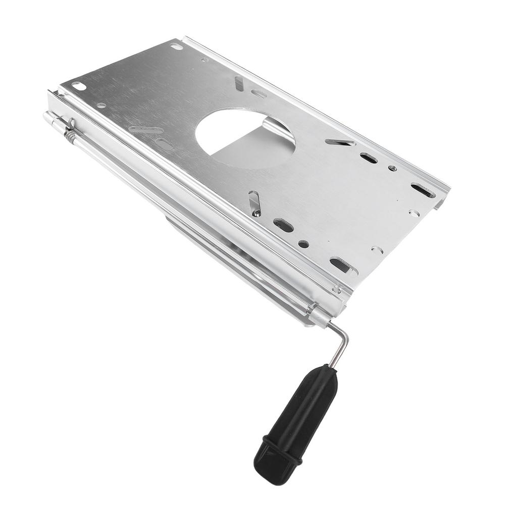 Boat Seat Slider Aluminum Alloy Marine Boat Seat Chair Slide with Handle for Standard 5.3 X 5.3 Inch Boat Seat Pedestal