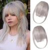 Frauen Clip-in Pony Natürliche Wispy Stirn Haar Extensions Faux Französisch Pony Mädchen