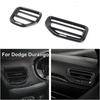Carbon Fiber Dashboard Air Vent Outlet Cover Trim Bezels For Dodge Durango +