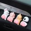 Car Accessories Decor Funny Pig Doll Panda Rabbit Beat On The Buttocks Relax While Driving Fidget Toy Central Console Decoration