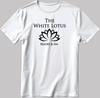 Das White Lotus Logo Kurzarm Weiß-Schwarz Herren / Damen P331
