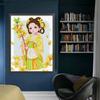 Full Embroidery Cotton Thread 11CT Printed Girl Cross Stitch Kit Decor