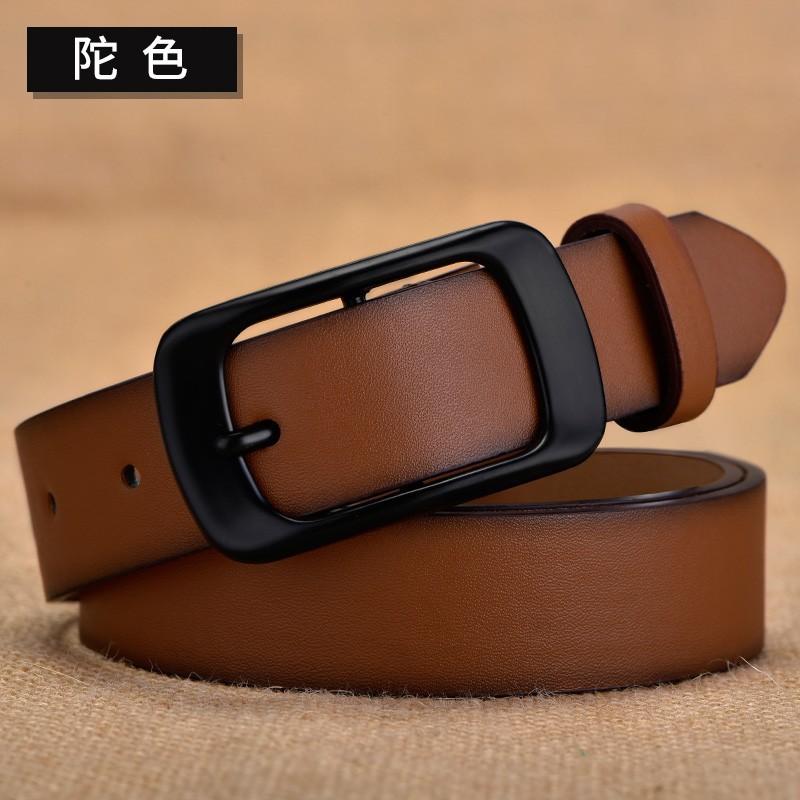 Womens Slim Leather Belt Black Brown White Red Casual Fashion Waist Jeans Office Chic Style