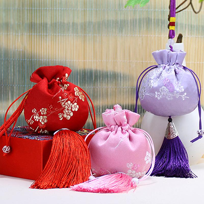 Temperament Sachet Fashion Retro Brocade Hanfu Accessories Car Hanging Decoration Portable Chinese Vintage Jewelry Storage Bags