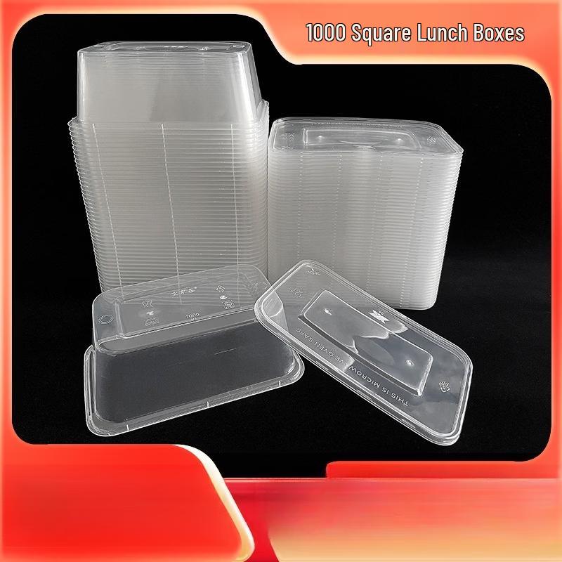 Disposable Wheat Straw Meal Prep Containers with Lids