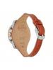 ES3837 Boyfriend Serie Chronograaf Horloge met Bruine Band en Zilveren Wijzerplaat