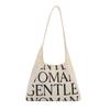 New alphabet canvas bag women's versatile large-capacity shoulder bag tote bag going out portable shopping bag