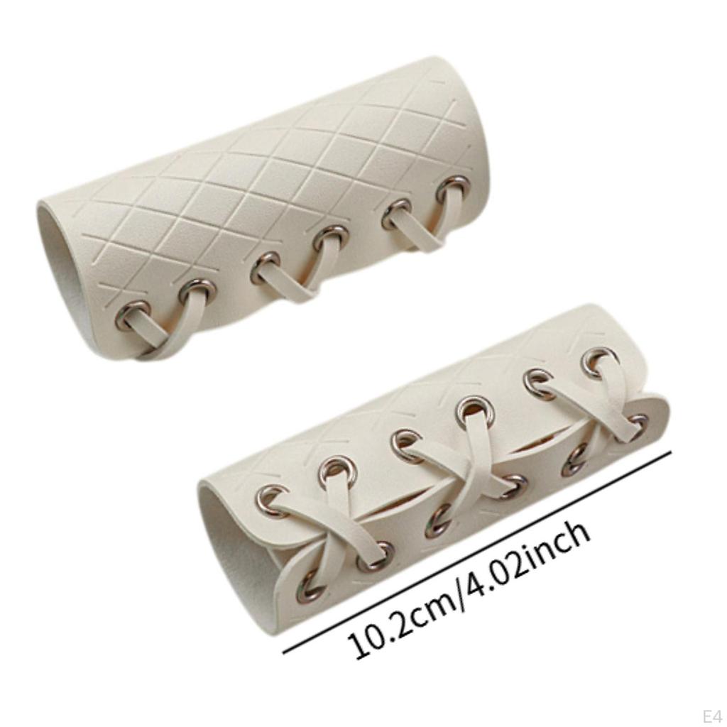 2 Pieces Handlebar Covers Parts Easy Installation Decor PU Leather Brake Clutch for Electric