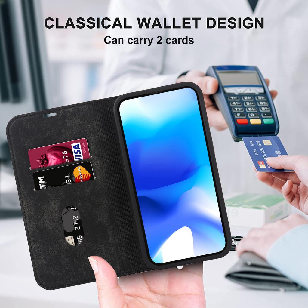 Für iPhone 15 Hülle Leder Kartenhalter Handy Schutzhülle Kompatibel mit MagSafe