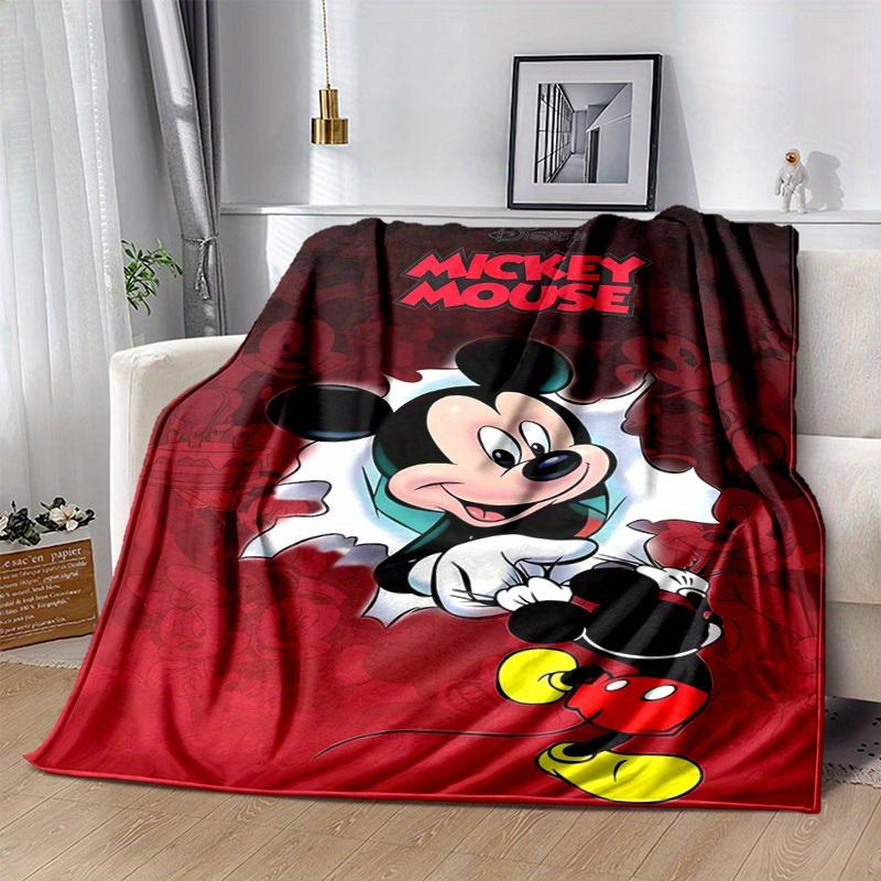 1pc, Disney Mickey Mouse Home Decorative Throw Blanket Perfect Gift for Bedroom, Living Room, Travel, Camping, Car