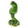 2 stk Tissende Frosk Ornament Hagedekor Resin Stående Frosk Figur Værbestandig Froskestatue for Plantepotte Dam Akvarium
