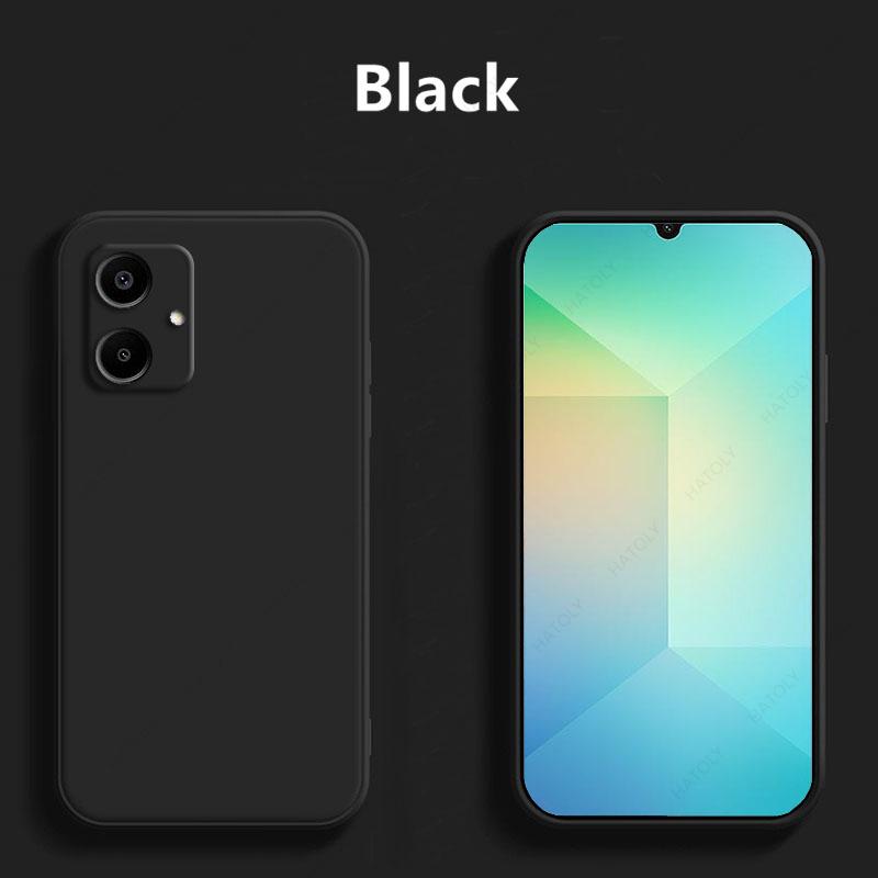 

Для Samsung Galaxy A06 Чехол Для Samsung Galaxy A06 Чехол Жидкий Мягкий Силиконовый Защитный Чехол Для Телефона Samsung Galaxy A06 For Samsung A06 чёрный
