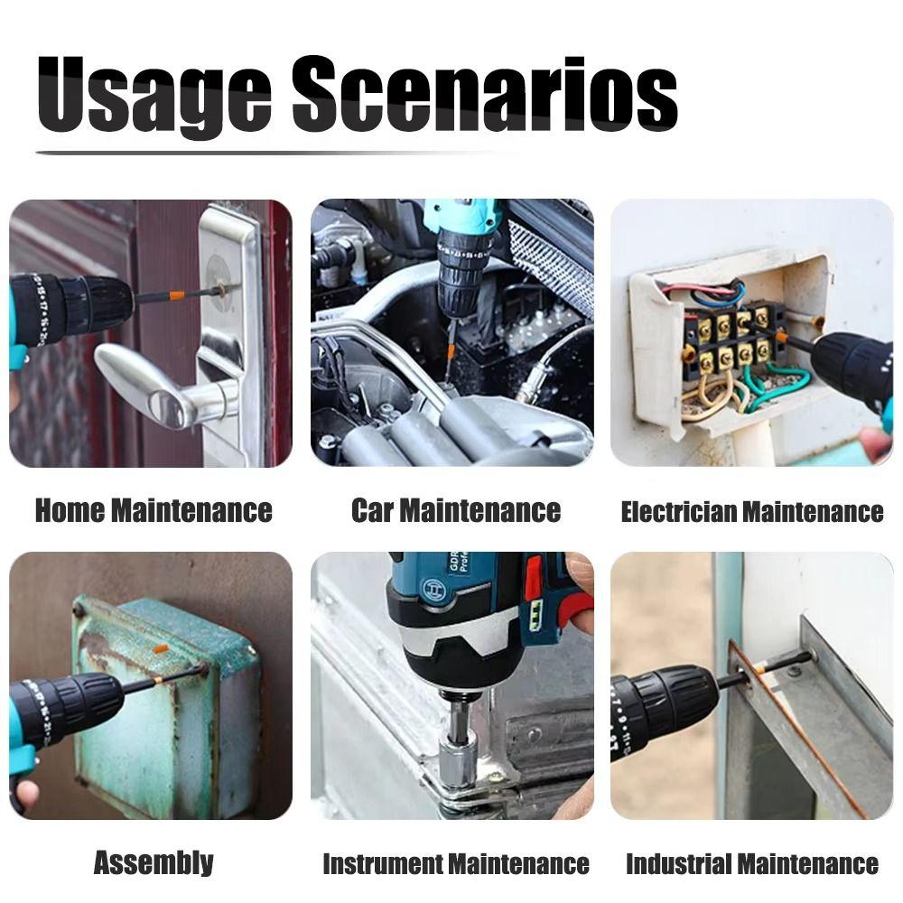 3PCS 50-70mm Impact Screwdriver Bit PH2 Cross Screwdriver Set Screwdriver Head  Electric Screwdriver