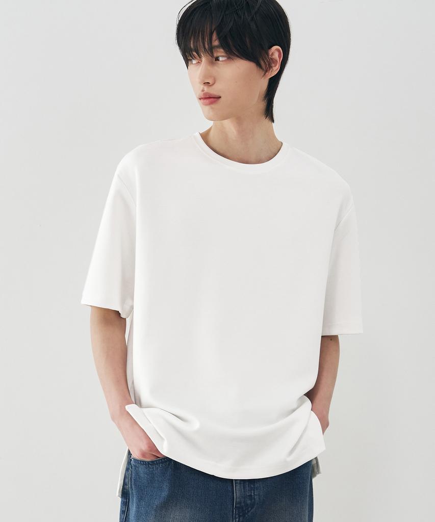 DRAW FIT Essential Basic T-Shirt [Offwhite]