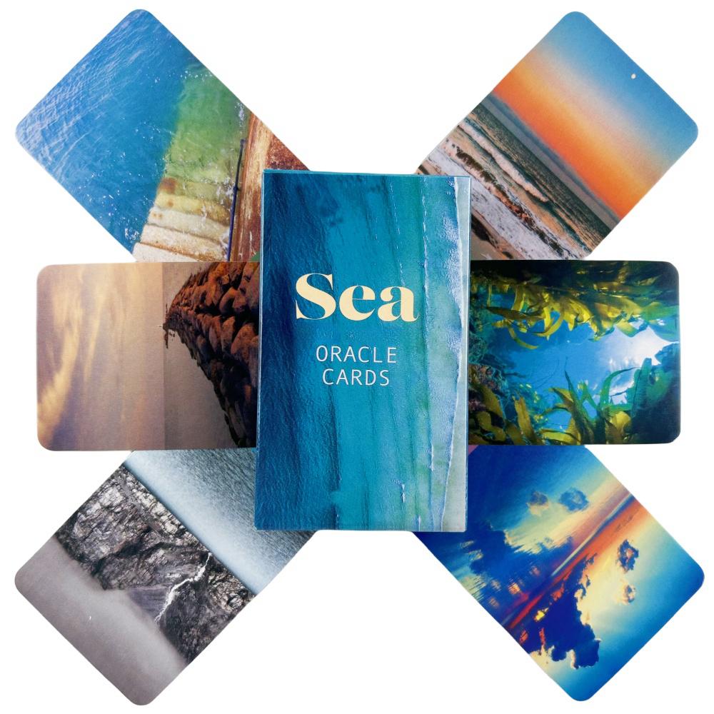 Sea Soul Oracle Cards A 48 English Visions Divination Edition Deck Borad Games Lenoramnd Tarot for Party Playing