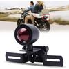 DREAMIZER 12V Black Motorcycle Tail Light Brake Stop Running Light Lamp with License Plate Holder Compatible With Bobber Chopper Cafe Racer