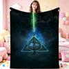 Hogwarts Magical Essentials Theme Blanket Fluffy Plush Throw Blanket For Living Room Gaming Room Home Party Decor Christmas Gift