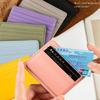 1pc Pu Leather Id Card Holder Candy Color Bank Credit Card Box Multi Slot Slim Card Wallet Women Men Business Cards Cover