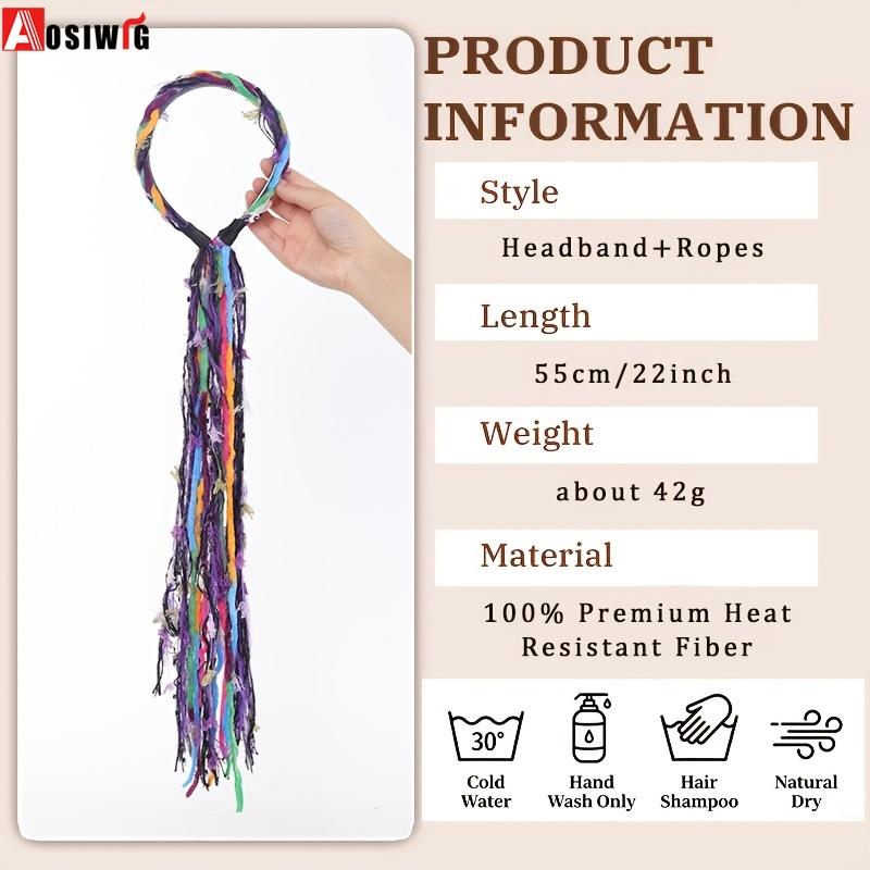 Plüsch Maillard-farbenes Stirnband mit langen Quasten Bohemian Haaraccessoire Geeignet für Damenpartys